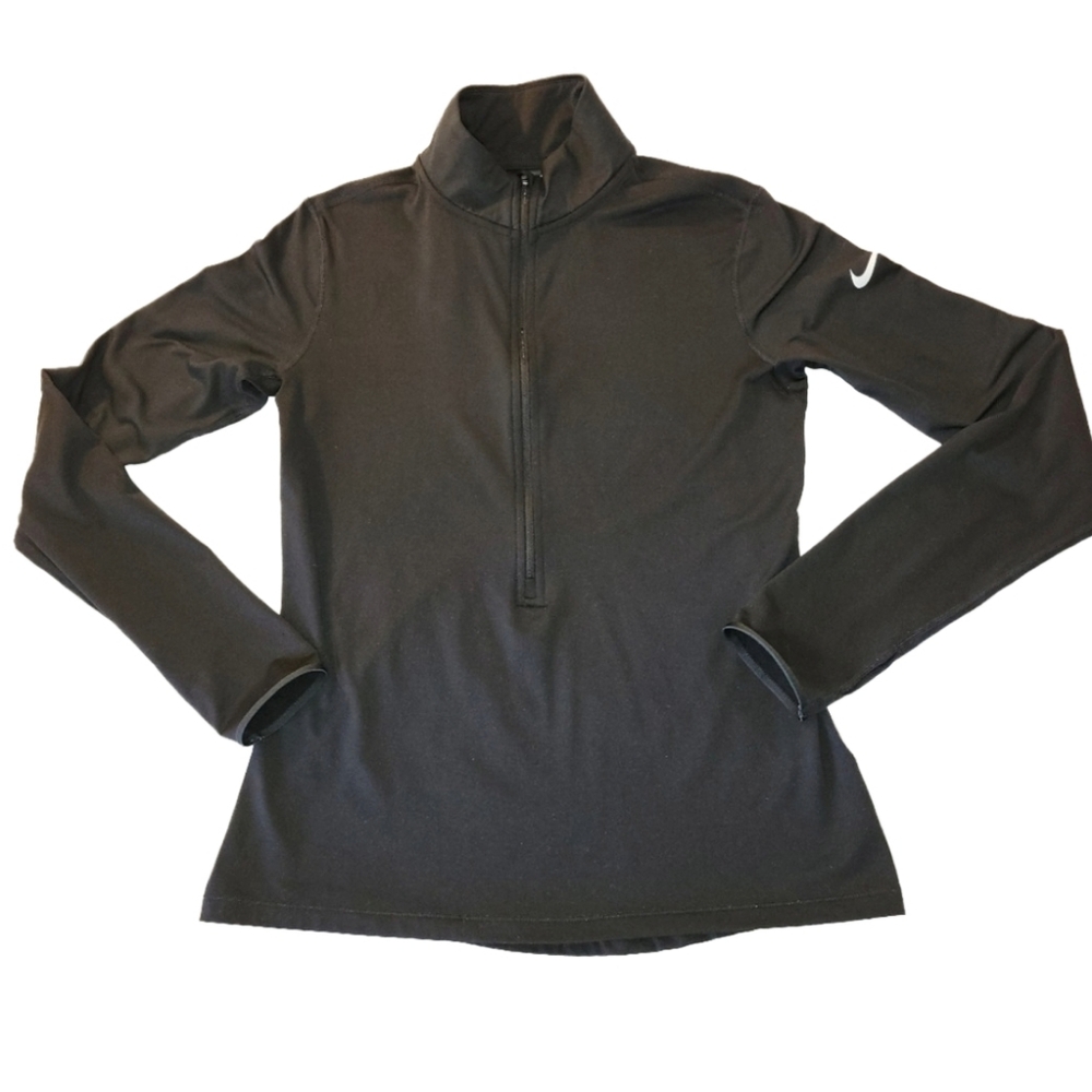 Nike Pro Dri-Fit 1/2 Zip Mock Turtleneck Workout Top Size Large